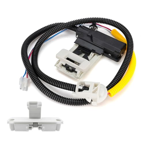 Qagea W11307244 W10682535 Washer Lid Lock Assembly (3-Wire) with W10837741 Lid Strike, Fit for Whirlpool Maytag Amana Kenmore, Washing Machine Door Latch Replaces W10838613 W10838613VP W11253733