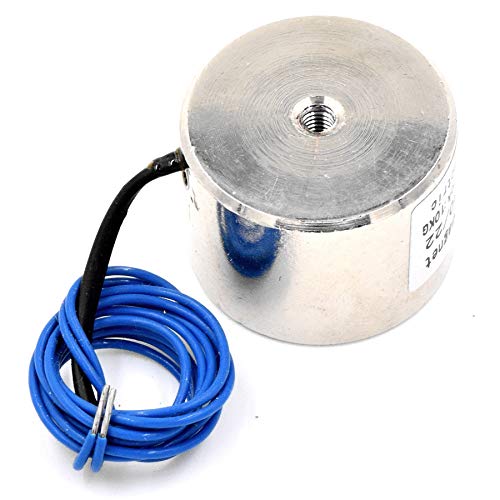 DC 12V 150N 33LB/15Kg Suction Holding Sucker Round Electric Magnet Solenoid Lifting Cylinder