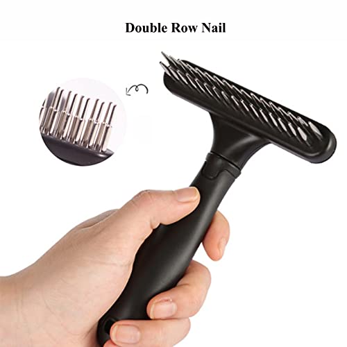 Rake Pettine per Cani e Gatti Doppia Fila di Denti...