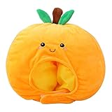 Orange Hat Funny Fruit Hat Cute Plush Orange Headband Cap Novelty Fruits Headgear Costume Head Cover Headwear Photo Props for Carnival Cosplay Party Supplies Outfits