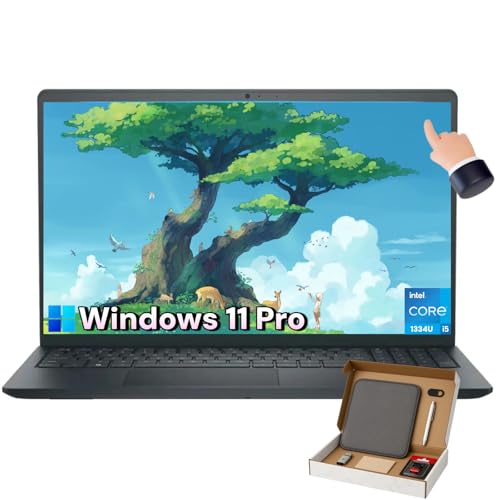 Dell (�f��) Inspiron 15 �^�b�`�X�N���[���m�[�g�p�\�R�� - Windows 11 Pro�AIntel 10-Core i5-1334U (�ő�4.6GHz)�A15.6�C���` FHD �A���`�O���A�^�b�`�X�N���[���ACopilot AI �w