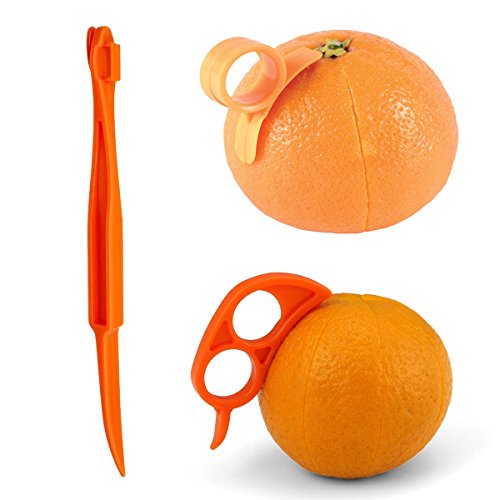 Orange Citrus Peelers, Cosmer Set Of 15 Plastic Easy Slicer Cutter Peeler Remover Opener Kitchen Accessories Knife Cooking Tool Kitchen Gadget #TOP1
