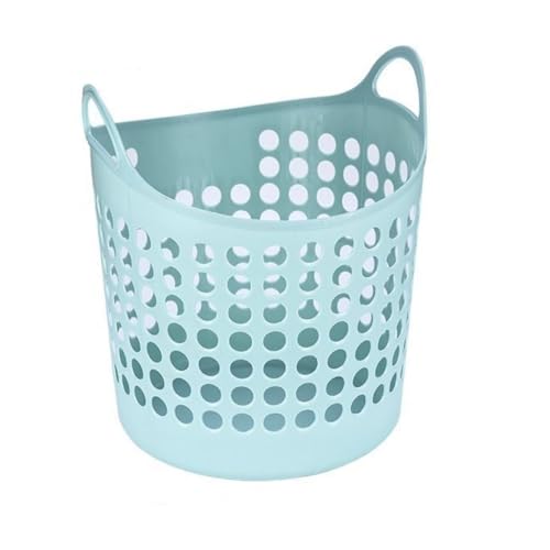 Panier à linge pliable bleu - Corbeille à linge creuse pour vêtements sales taille unique