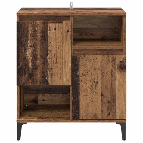 Aparador con aspecto de madera envejecida de 60cm para pasillo y comedor 7