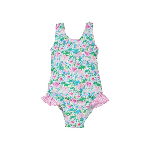 Image of Flap Happy Girls UPF 50+ Delaney Hip Ruffle Swimsuit