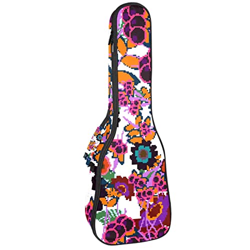 Housse de transport pour ukulélé soprano ténor avec fleurs et baies – 58,4 cm – Épaisseur : 10 mm – Rembourrée – Sangles… - Les Beatles, Paul McCartney, John Lennon, RIngo Starr, George Harrison Housse de transport pour ukulélé soprano ténor avec fleurs et baies - 58,4 cm - Épaisseur : 10 mm - Rembourrée - Sangles…