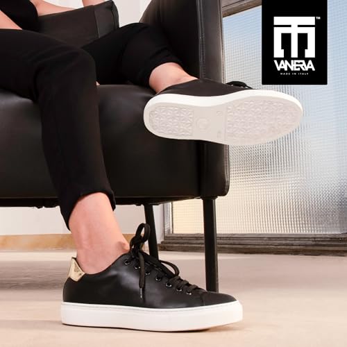 Image of Sneakers | 100% Made in Italy White Sneakers - Real Italian Leather Tennis Shoes - Casual Dress for Walking, Work and Daily Wear - Comfortable, Lightweight, Everyday Fashion Footwear