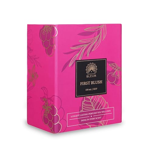 Image of BLEUM First Blush | 100 mL | Unisex Men Women | Long Lasting Fruity Perfume Fragrance Scent | 25% EDP Eau De Parfum (Fruity)