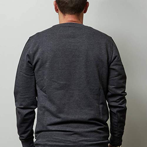 Vans Og Checker Crew Felpa, Grigio (Black Heather