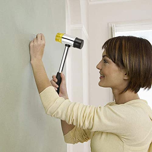 Doppelseitiger Gummihammer, 25 mm Doppelkopfhammer Mit Rutschfestem Gummigriff, Abnehmbarer Rundkopf-Gummihammer für Holz, Kunststoff, Leder, Schmuck, Kunsthandwerk – Bild 6