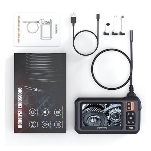 4.3 インチ内視鏡カメラ HD 1080P インチ シングル デュアル レンズ 8MM 車検査ボアスコープ IP67 防水下水道カメラ 8 つの LED 付き(5m,Single lens)