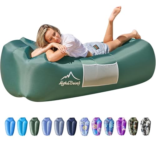 AlphaBeing Inflatable Lounger Beach Chair Accessories, Air Sofa Hammock Inflatable Couch for Camping...