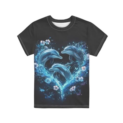 Kids Novelty T Shirts for Girl 2-16Y Summer Short Sleeve Tshirts Casual Crewneck Graphic Tees School Tops2