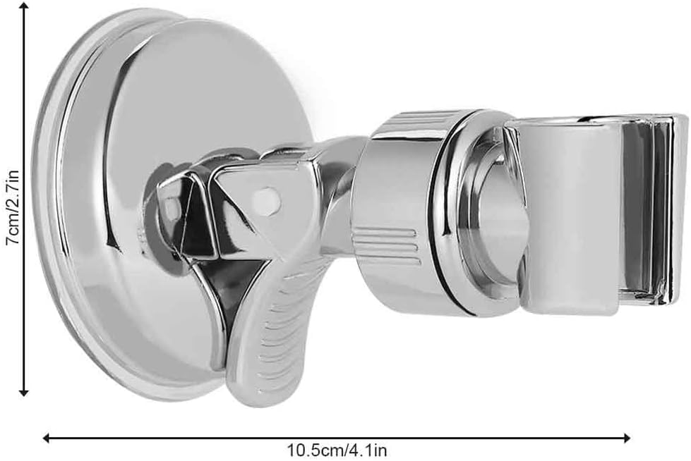 Universal Adjustable Plating Shower Rail Holder Bathroom Bracket Stable Rotation