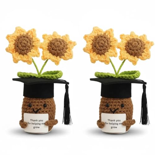 Sunflower Crochet DollTeacher Graduation Gifts