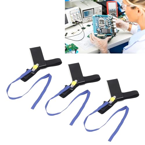 Image of 3pcs Anti Static ESD Foot Heel Straps Adjustable One Size Fits All Reversed Removing Static Prevent Electric Shock Anti Static Heel Straps Grounder