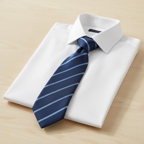 Image of Micro Fiber Stripped Neck Ties For Mens Boys Tie Length & Width - 58 Inch & 3 Inch