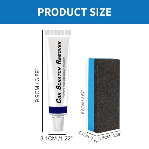 YANINEE 2 Stück Car Scratch Remover, Lackkratzer Entferner Auto für Autolack Kratzer Entfernen Wirbel Markierungen Abrieb Makel