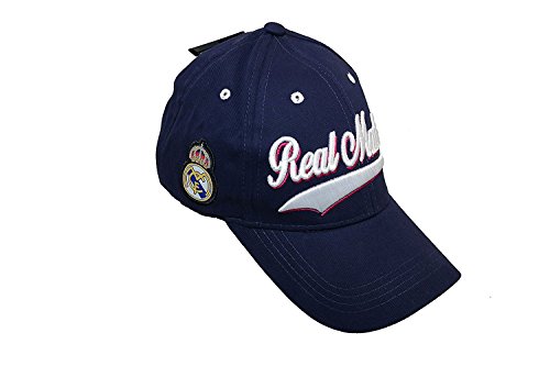 Rhinox Real Madrid Football Club Official Logo Soccer Adjustable HAT Cap Navy Blue