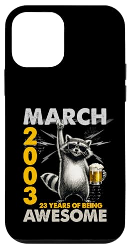 23rd Birthday Raccoon Beer March 2003 Vintage 23 Years Old �X�}�z�P�[�X iPhone 12 mini �p