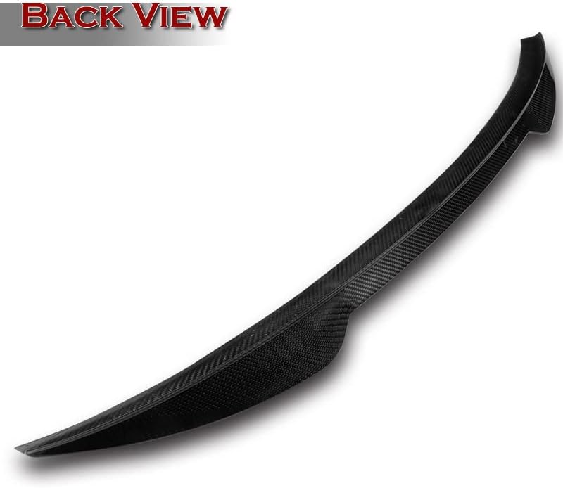 Miniatura 3 de EPARTS - Alerón trasero de fibra de carbono real, estilo V, alerón extendido, compatible con Kia Forte Koup Coupe 2014 2015 2016