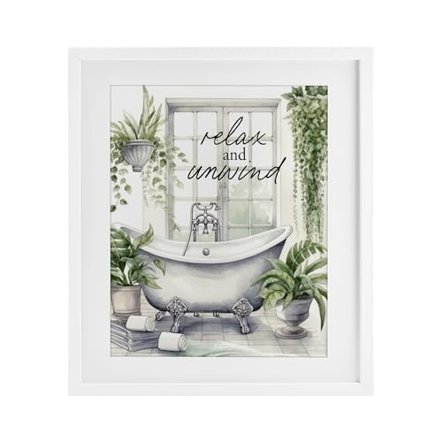 Bouleau relaxant affiche encadrée Stupell Industries d'art premium