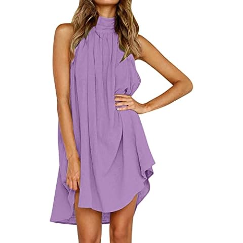VEMOW Vestido Mujer Largo Verano Playa Fiesta Plus Size Cover