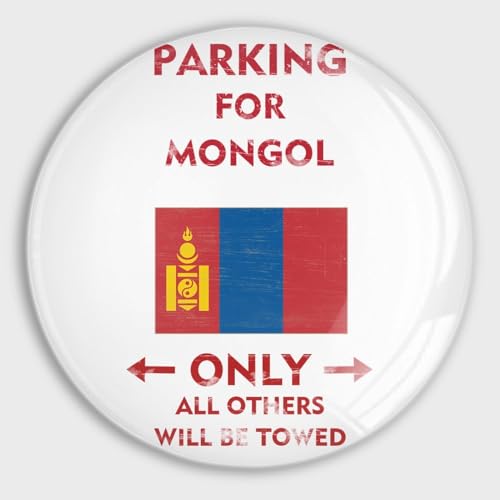 Imán de nevera de Mongolia de cristal para sujetar notas sin caídas 2