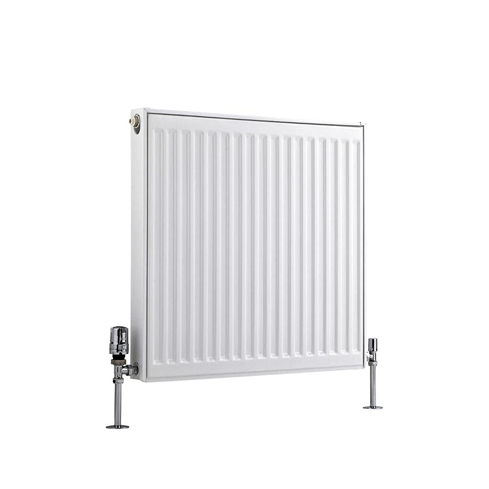 Milano White Compact Type 11 Horizontal Single Panel Convector Radiator - 600Mm X 600Mm