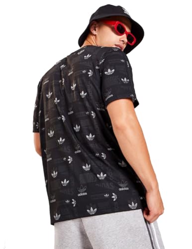 adidas Originals Men's AOP All-Over Logos T-Shirt, Black2