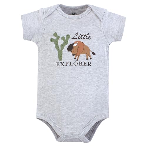 Image of Hudson Baby Unisex Baby Cotton Bodysuits 5-pack