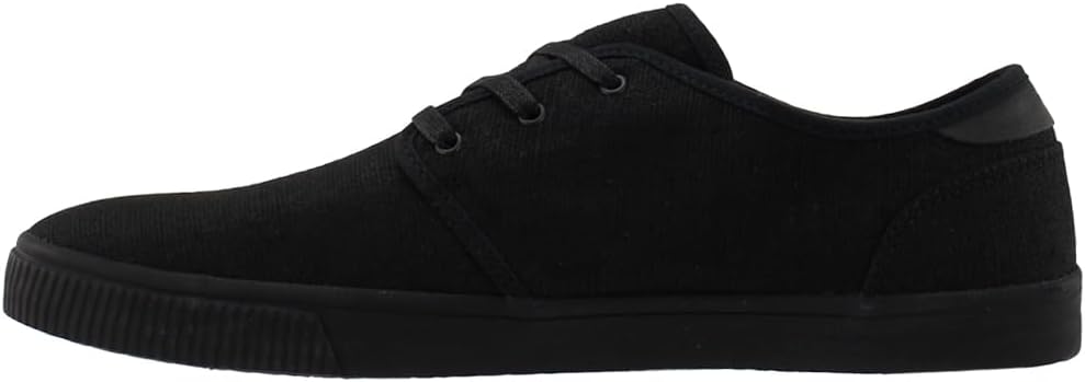 TOMS Mens Carlo Lace Up Sneakers Shoes Casual - Black - Size 11 D