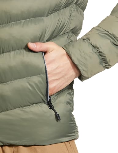 Image of Qube By Fort Collins Men's Regular Fit Puffer Jacket - Warm, Lightweight, Insulated Winter Outerwear