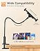bokilino Gooseneck Tablet Holder Stand for Bed Adjustable Flexible Long Arm Tablets Mount Clamp on Table Compatible with iPad Air Mini | Galaxy Tabs | Kindle Fire | Switch or Other 4.7-12.9