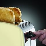 Russell Hobbs 23334-56 Toaster Colours Plus+ Classic Cream, Schnell-Toast-Technologie, Brötchenaufsatz, 1670 Watt, Creme - 3