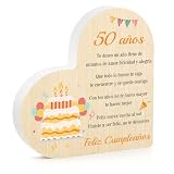Yeeaulpa Regalos 50 Cumpleaños Mujer Decoración Mader Regalo Hombre 50 Añoss Regalos Cumpleaños Mujer Originales Ideas Personalizados Cumpleanos Calendario de Adviento Reyes Regalo Navidad Reyes