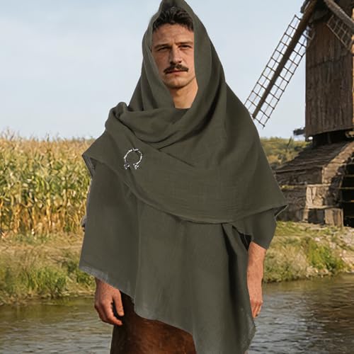Cape médiévale ajustable avec épingles pour costume sans glisser