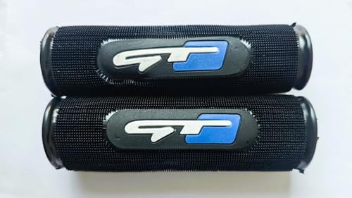 Image of VGZ Premium Motorcycle Handle Grip Set | Anti-Slip Rubber Bike Handle Bar Grips | Universal Fit for All Bikes & Scooters | Stylish Black & Blue Design (Set of 2)