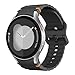 Produktbild MoKo Sport Armband Kompatibel mit Samsung Galaxy Watch 7 FE 6 5 4 Armband 40mm 44mm/Watch 6 4 Classic Armband 43mm 47mm 42mm 46mm/5 Pro 45mm, Keine Lücke Silikon Band für Damen Herren, Schwarz