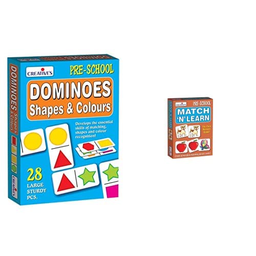 Creative Educational Aids P. Ltd. 0651 Dominoes - Shapes and Colours & Match N Learn