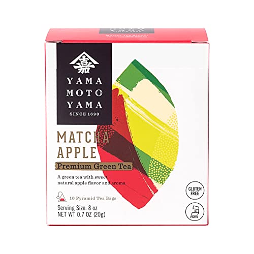 Yamamotoyama Matcha Apple Pyramid Green Tea Bag