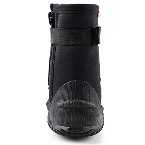 Neoprene Dive Boots Zippered Premium 3mm 5mm with Anti-Slip Sole for Water Sports Scuba Diving Snorkeling Rafting Kayaking Windsurfing 6