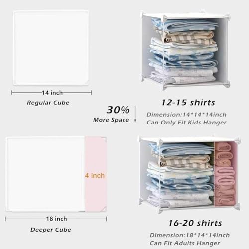 Image of Foldable Plastic Wardrobe for Clothes - Baby Cupboard for Clothes Storage, Wardrobe for Kids, Plastic Almirah, Collapsible Wardrobe for Kids Livingroom & Home (SkyBlue-HE2)