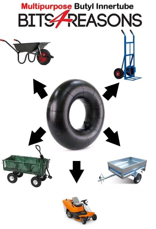 4 INCH DIAMETER MULTIPURPOSE INNER TUBE TB 3.00-4 STRAIGHT VALVE TR13 (10x3 3.00-4 260x85) FITS TRAILERS, WHEELBARROWS, KARTS, QUAD BIKES AND AGRICULTURAL MACHINERY