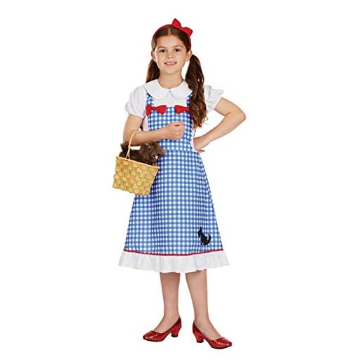 Fun Shack Disfraz Dorothy Niña, Dorothy Disfraz Niña, Traje Dorothy Niña, Vestido Dorothy Disfraz Niña, Disfraz Cuento Niña, Disfraz Carnaval Niña Talla XL