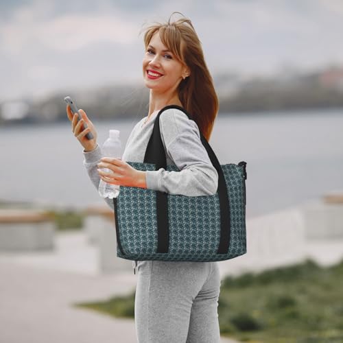 Sac de voyage imprimé bleu sarcelle idéal pour vos week-ends prolongés