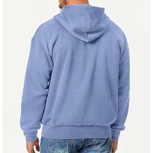 RTTUIOP Mens Jacket Hoodies Long Sleeve Shirts Big and Tall Sweatshirts Classic Slim Fit Coats Solid Zip Warm Hooded Coats3