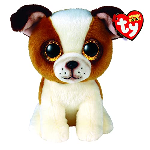 Ty Beanie Boos - Boo Bulldog Hugo - 15 cm, Brown, 2009297
