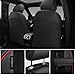 CAR PASS 3D Foam PU Leather Car Seat Covers, Universal Seat Covers Front 2 for Trucks SUV Sedan Automotive Seat Covers Armrest Airbag Compatible Waterproof Comfortable Faux Nappa Leather Black Red