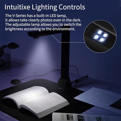 Scanner de caméra de documents avec identification multilingue et LED - 4